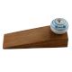 2 Pieces Blue Striped Dotted Cackle Wooden Door Stopper